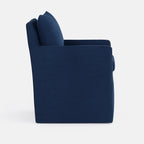 Royal Blue WB PBV2042 - 46 | Long-Skirt Dining Chair with armrest Slipcover