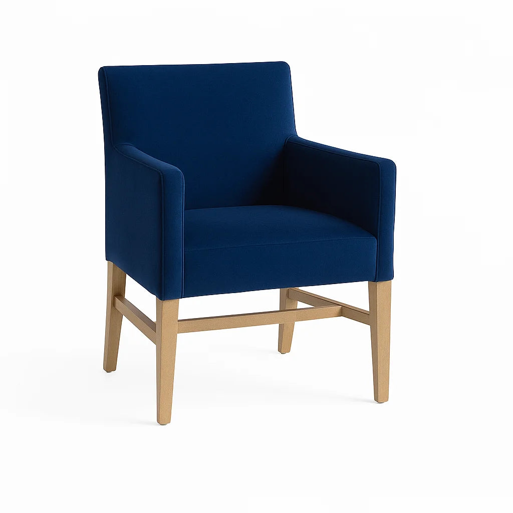 Royal Blue WB PBV2042 - 46 | Snug fit Dining Chair with armrest Slipcover