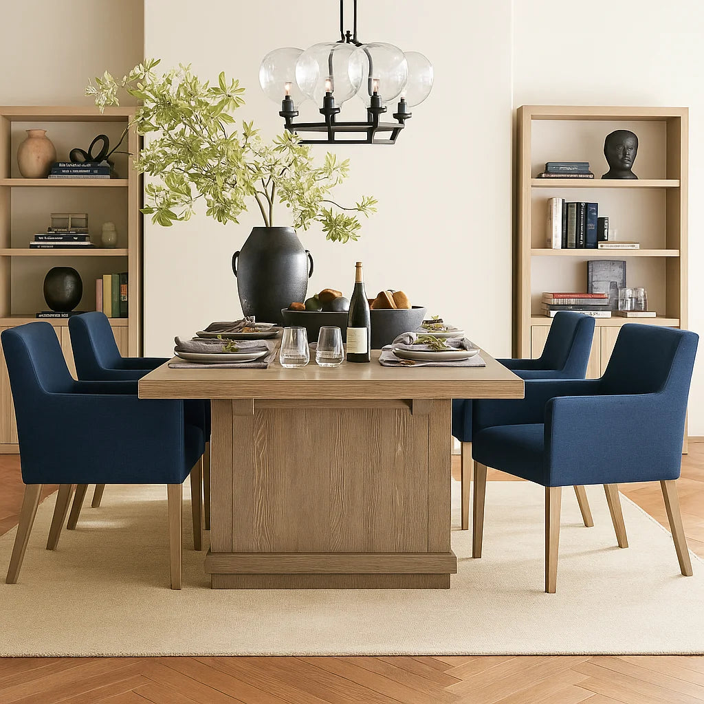 Royal Blue WB PBV2042 - 46 | Snug fit Dining Chair with armrest Slipcover