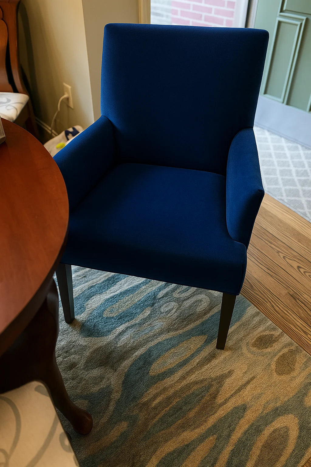 Royal Blue WB PBV2042 - 46 | Snug fit Dining Chair with armrest Slipcover