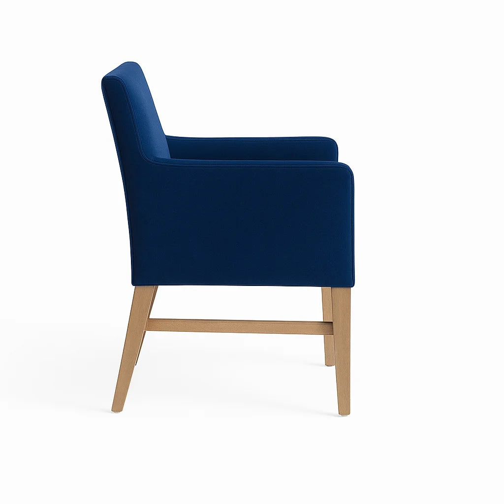 Royal Blue WB PBV2042 - 46 | Snug fit Dining Chair with armrest Slipcover