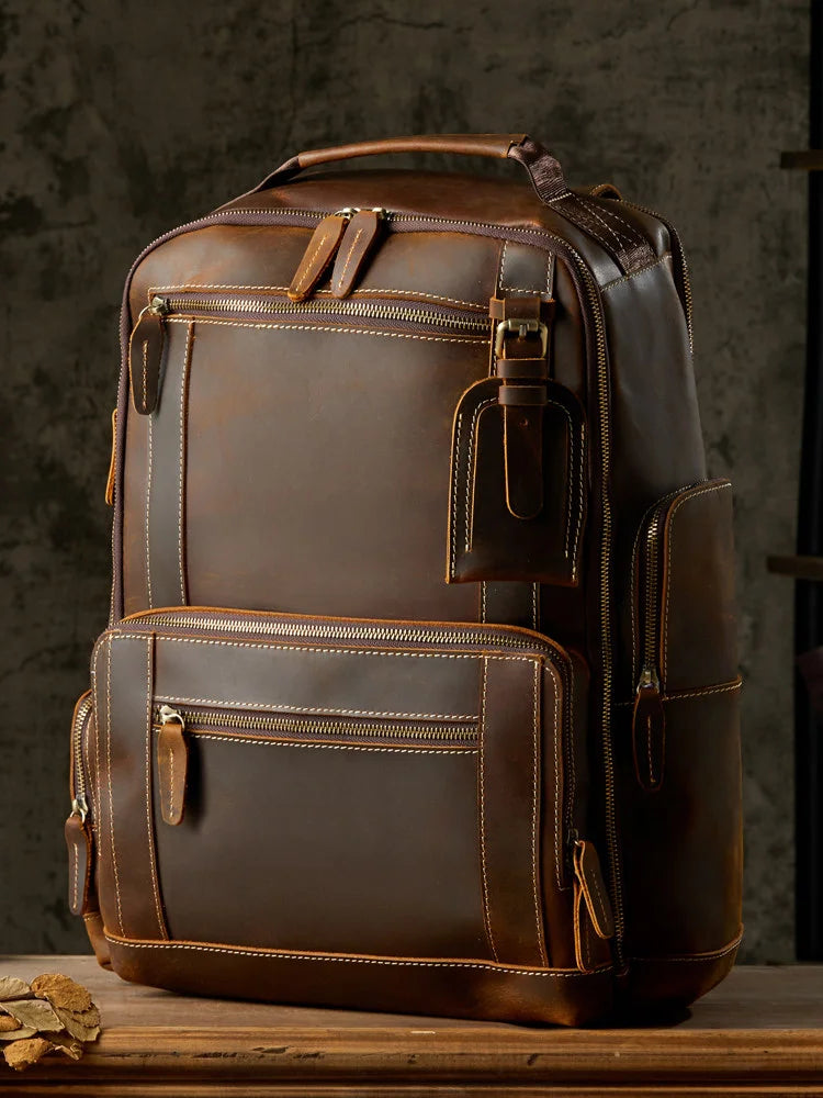Rugēre Albion Vintage British-Style Travel Backpack