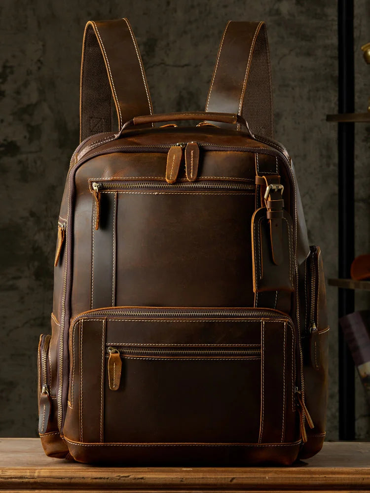 Rugēre Albion Vintage British-Style Travel Backpack