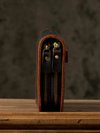 Rugēre Patina Double Zip Wristlet