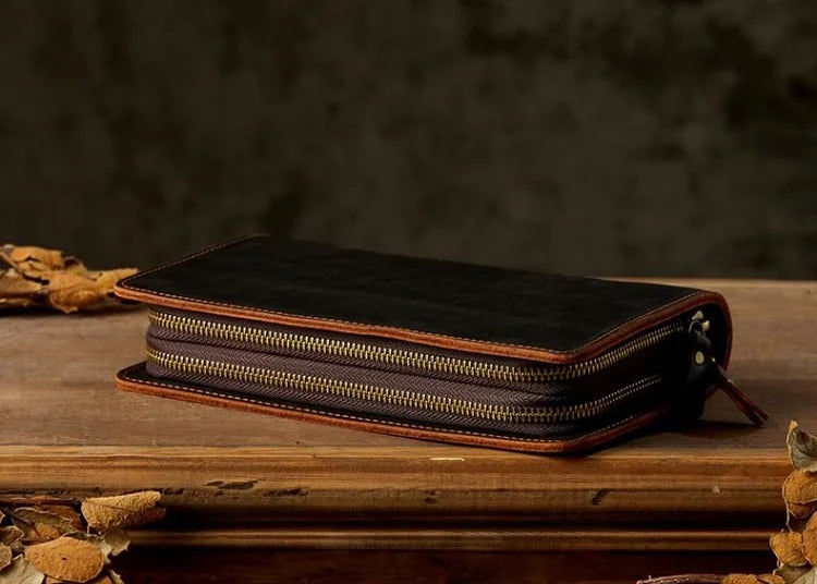 Rugēre Patina Double Zip Wristlet