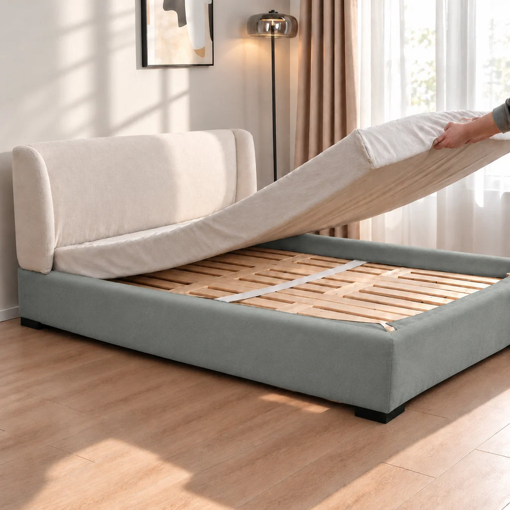 Sage Green · Stretch-Fit Bed Frame Cover