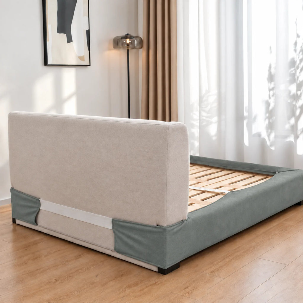 Sage Green · Stretch-Fit Bed Frame Cover