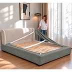 Sage Green · Stretch-Fit Bed Frame Cover