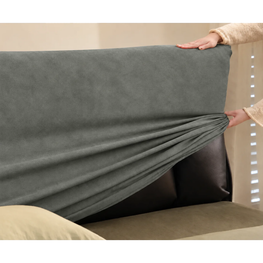 Sage Green · Stretch-Fit Bed Headboard Cover
