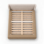 Sand Beige · Stretch-Fit Bed Frame Cover