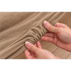 Sand Beige · Stretch-Fit Bed Frame Cover