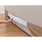 Sand Beige · Stretch-Fit Bed Frame Cover