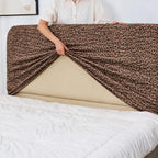 Savanna Leopard · Stretch-Fit Bed Headboard Cover