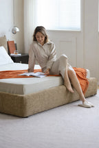 Savannah Khaki WX23006 - 13 | Bed Frame Cover