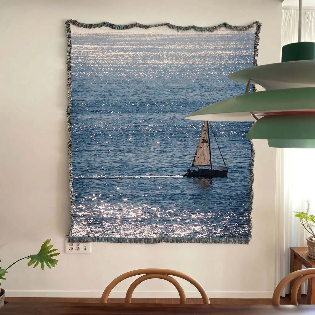 Seascape · Custom Woven Blanket
