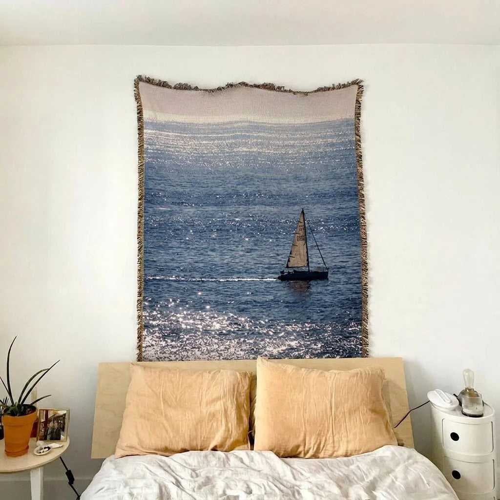 Seascape · Custom Woven Blanket