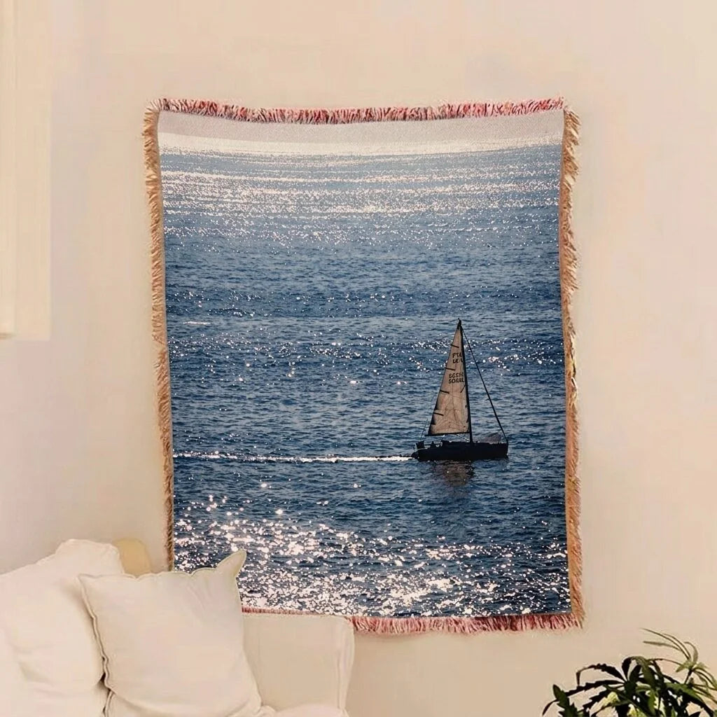 Seascape · Custom Woven Blanket