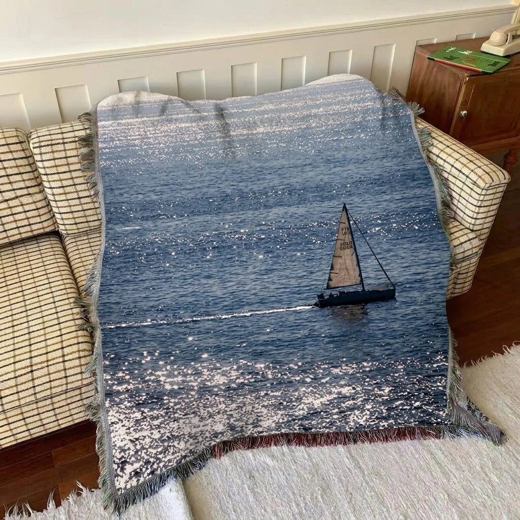 Seascape · Custom Woven Blanket