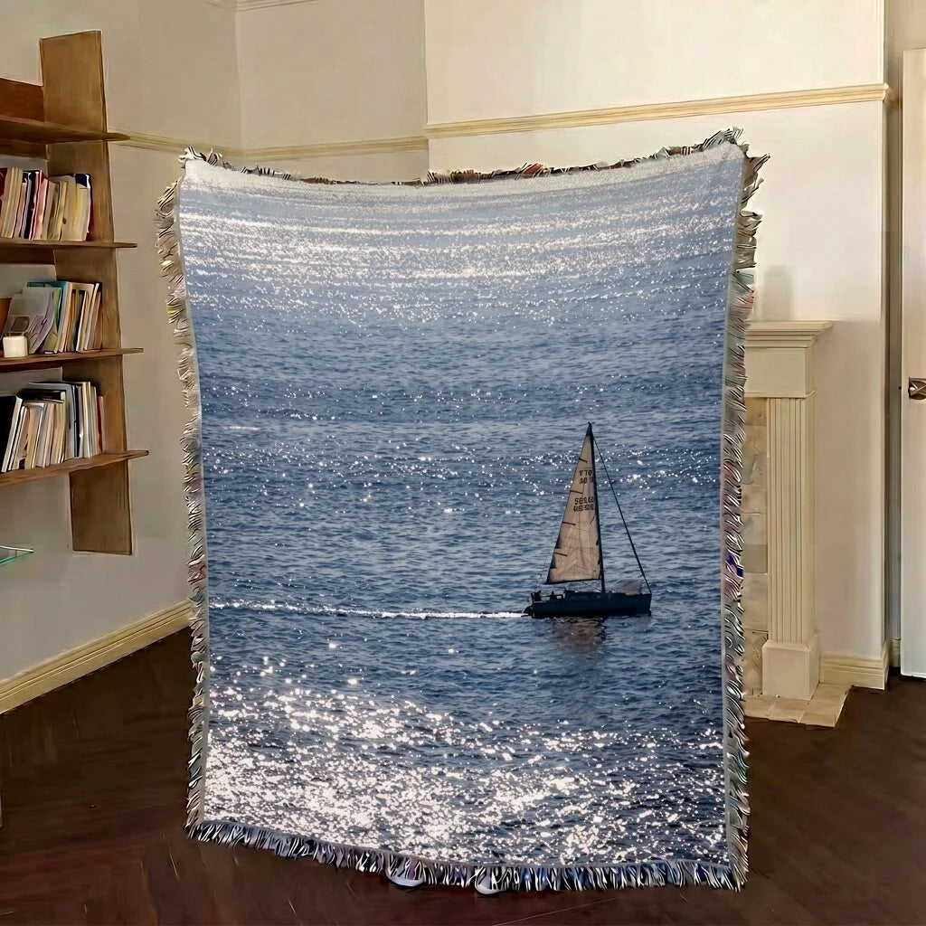 Seascape · Custom Woven Blanket