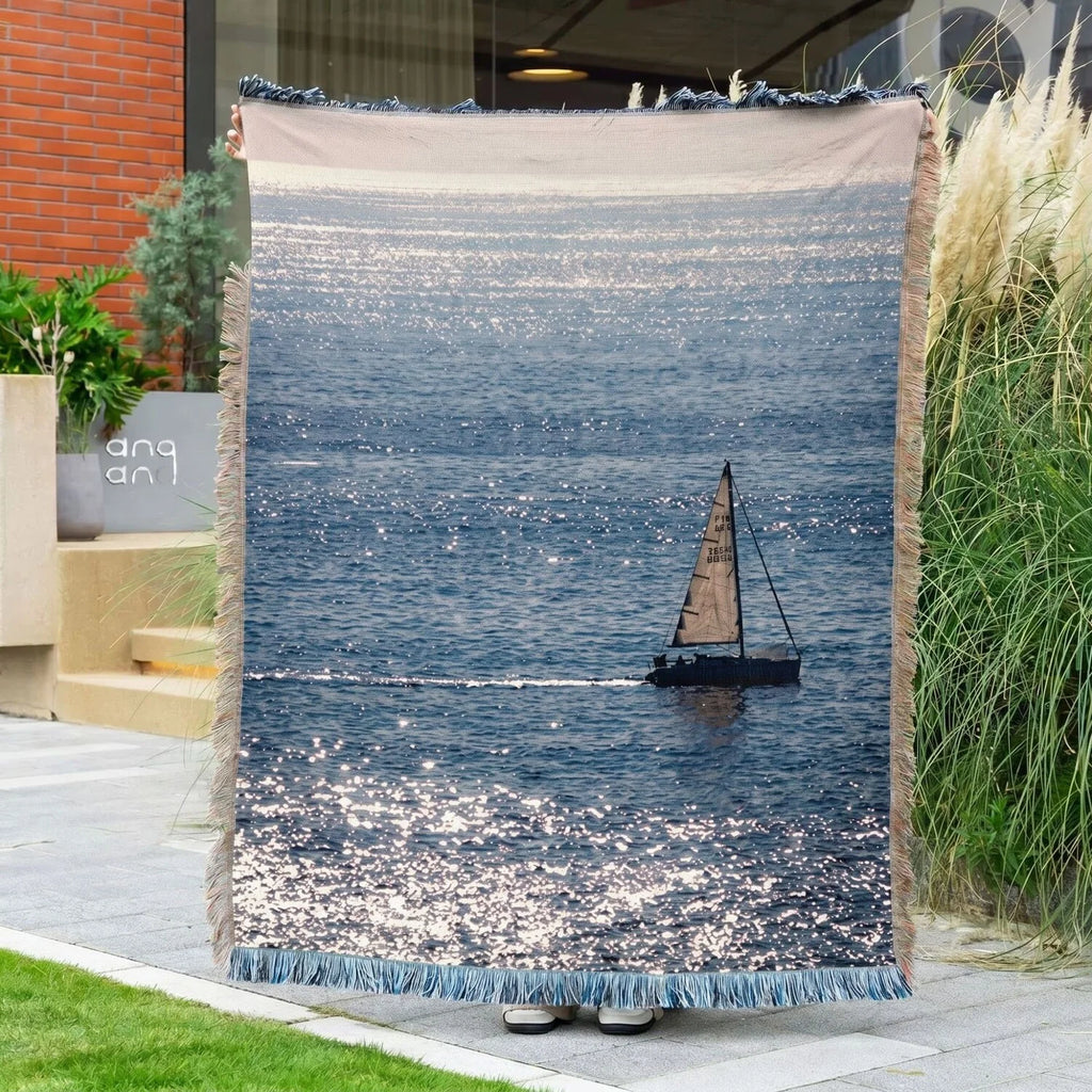 Seascape · Custom Woven Blanket