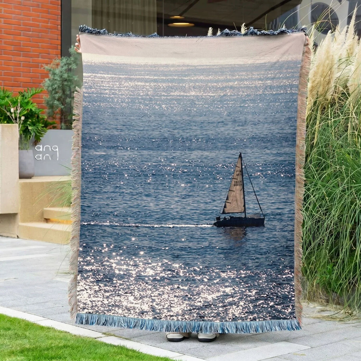 Seascape · Custom Woven Blanket