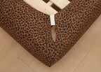 Serengeti Leopard · Stretch-Fit Inset Bed Frame Cover · Elastic Bands + Back Elastic