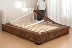 Serengeti Leopard · Stretch-Fit Inset Bed Frame Cover · Elastic Bands + Back Elastic