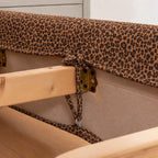 Serengeti Leopard · Stretch-Fit Inset Bed Frame Cover · Tie Straps + Back Elastic