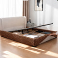 Serengeti Leopard · Stretch-Fit Inset Bed Frame Cover · Tie Straps + Back Elastic