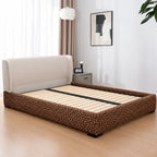Serengeti Leopard · Stretch-Fit Inset Bed Frame Cover · Tie Straps + Back Elastic