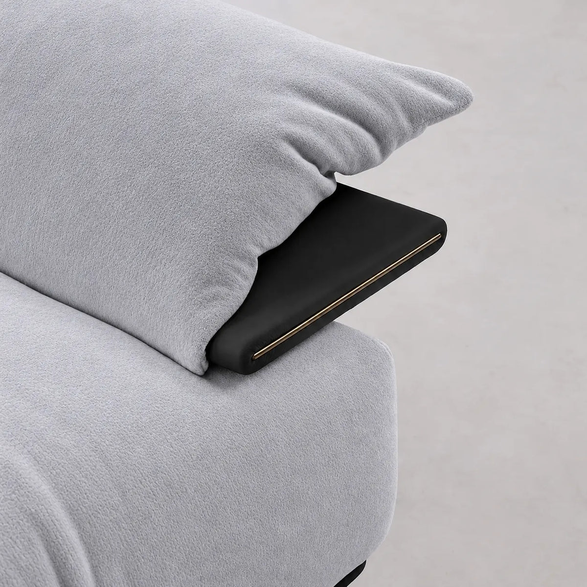 Custom Sofa Slipcover — Luna · Silver Mist