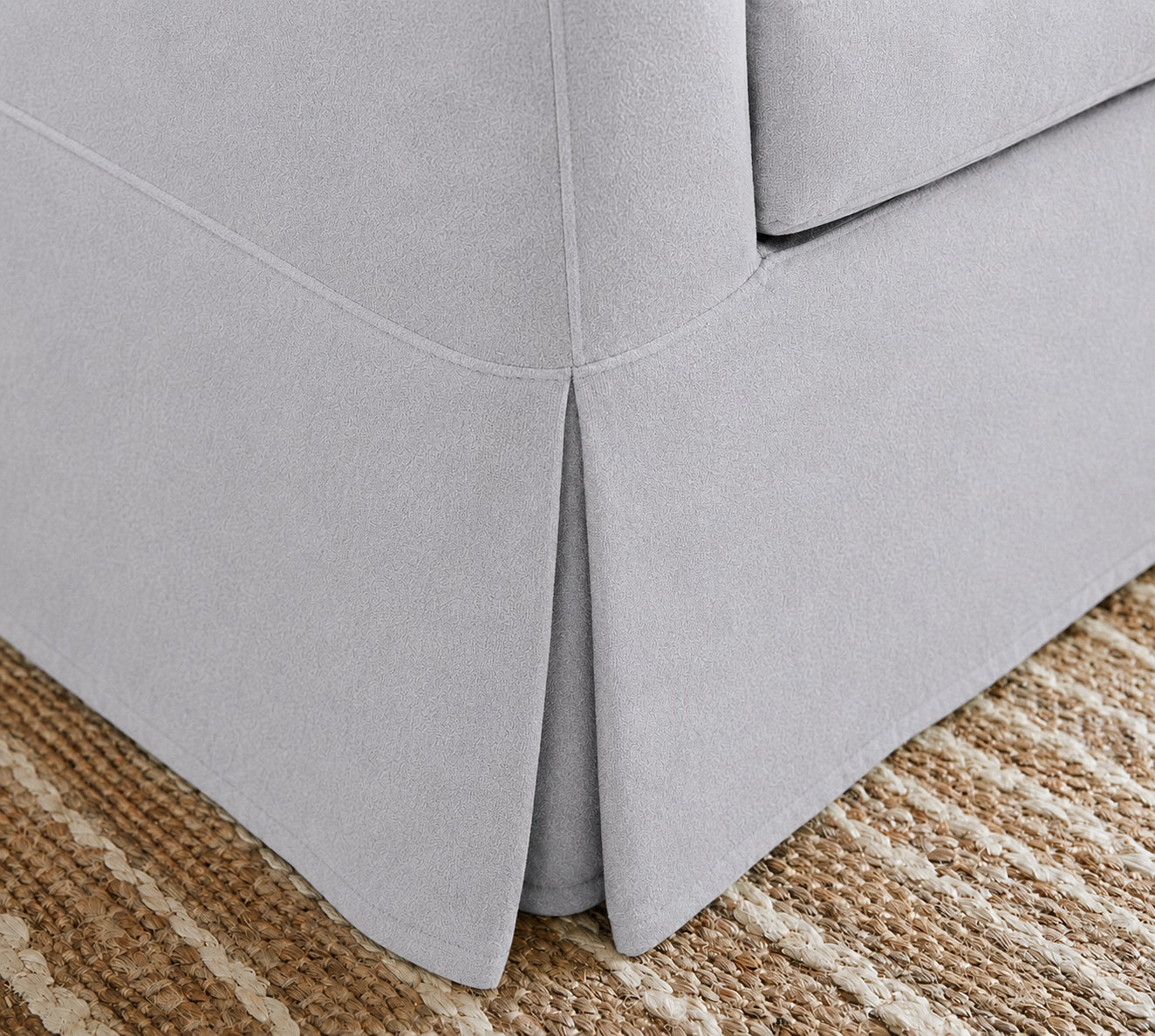 Silver Mist Luna-01 custom sofa slipcover