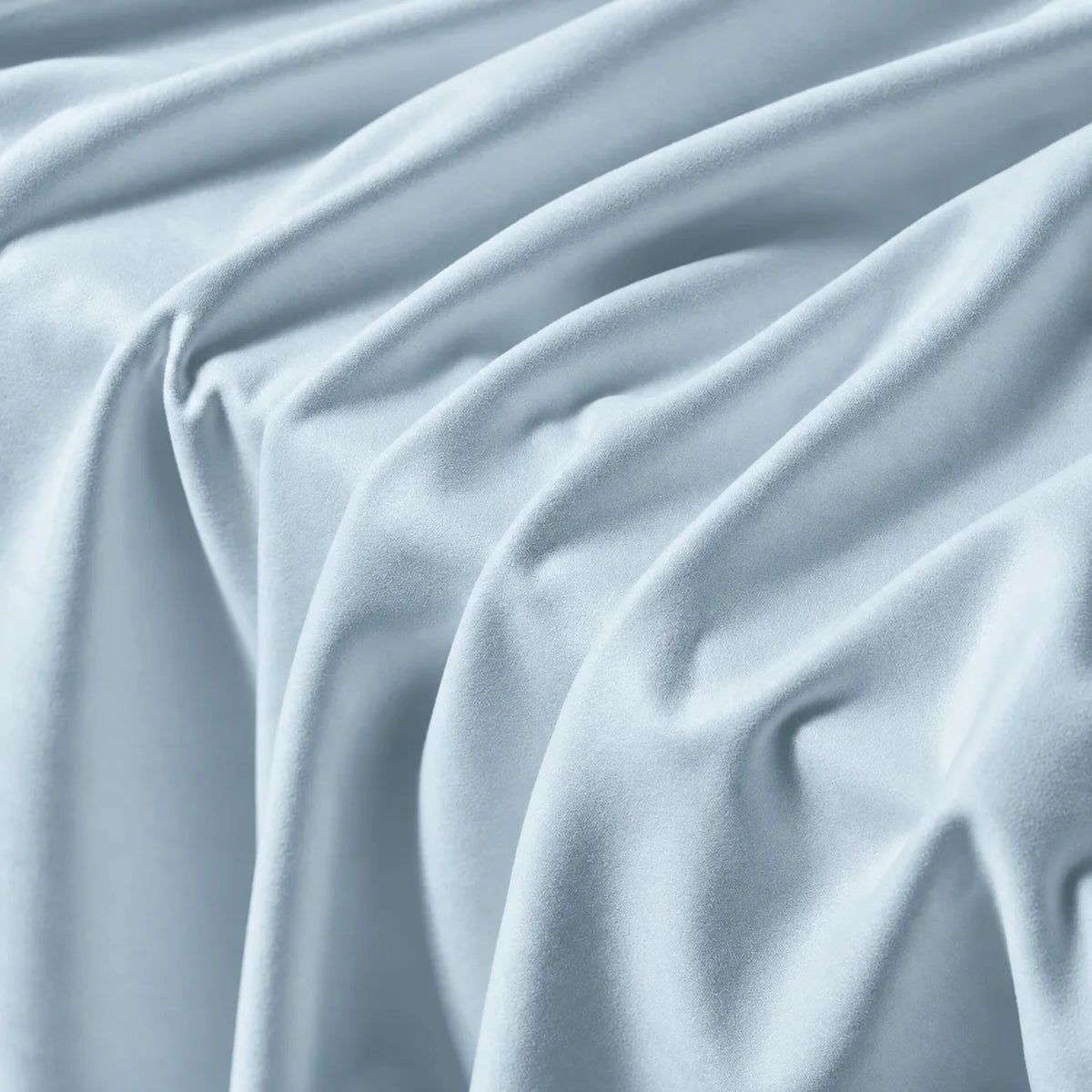 Sky Blue · Stretch-Fit Inset Bed Frame Cover · Elastic Bands + Back Elastic