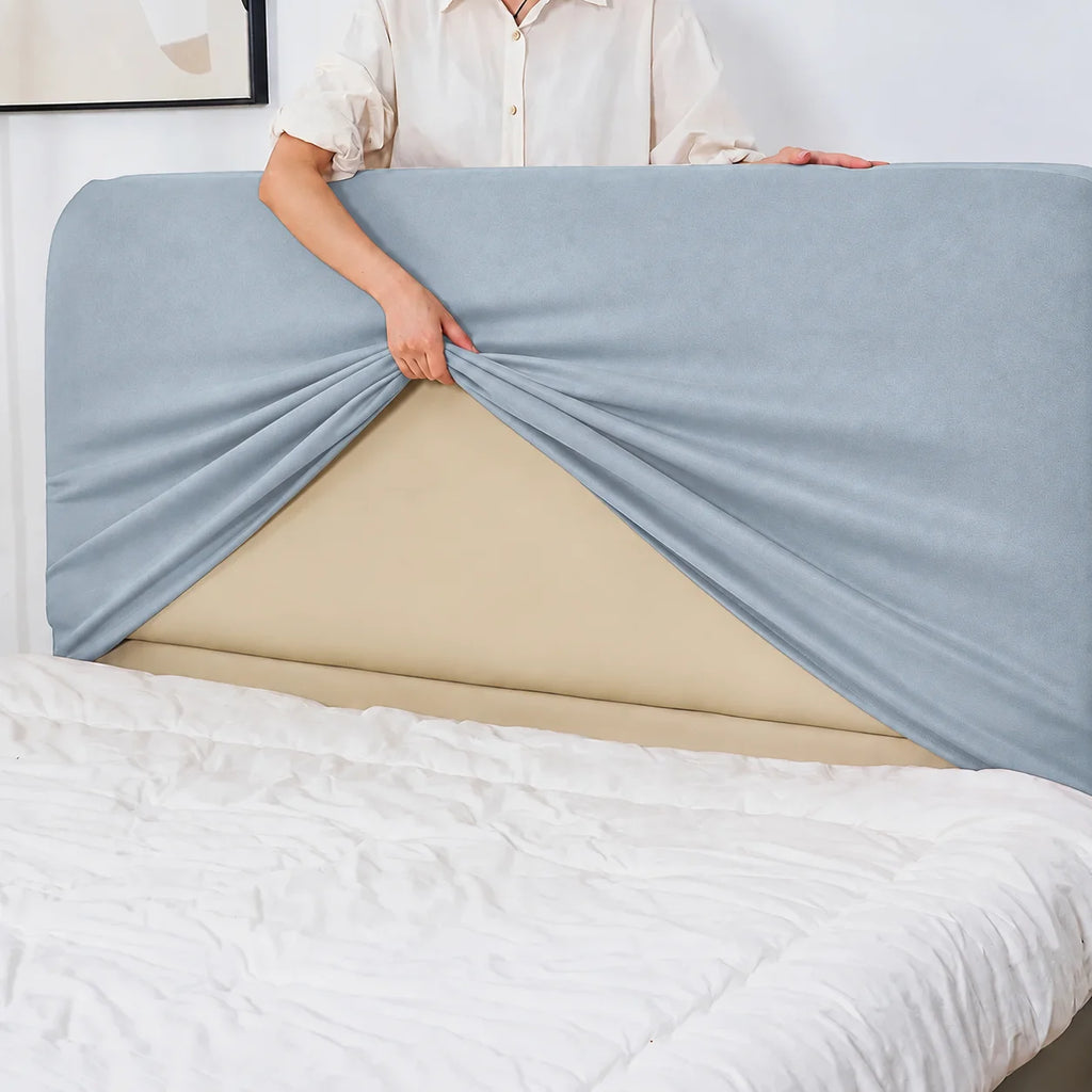 Sky Blue · Stretch-Fit Bed Headboard Cover