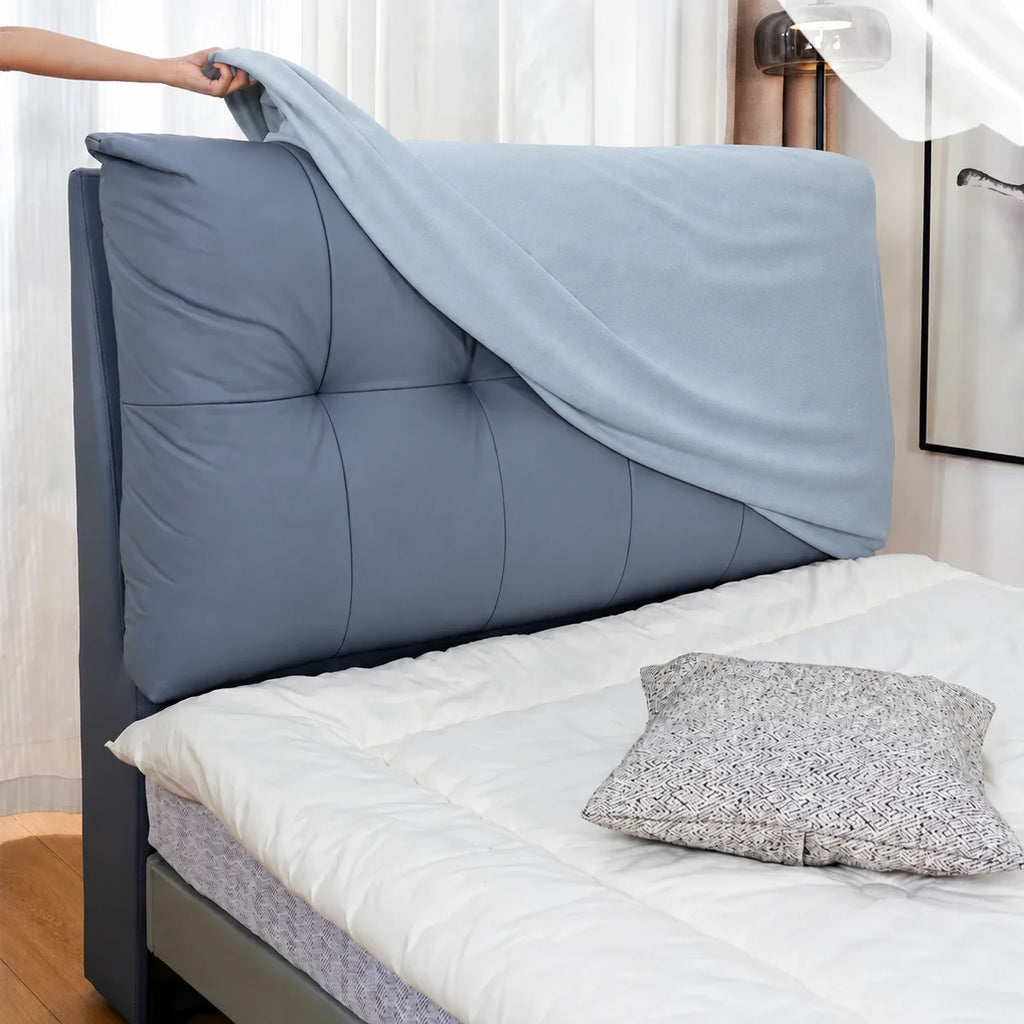 Sky Blue · Stretch-Fit Bed Headboard Cover