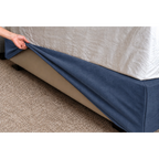 Slate Blue · Stretch-Fit Bed Frame Cover