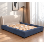 Slate Blue · Stretch-Fit Bed Frame Cover