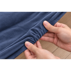 Slate Blue · Stretch-Fit Bed Frame Cover