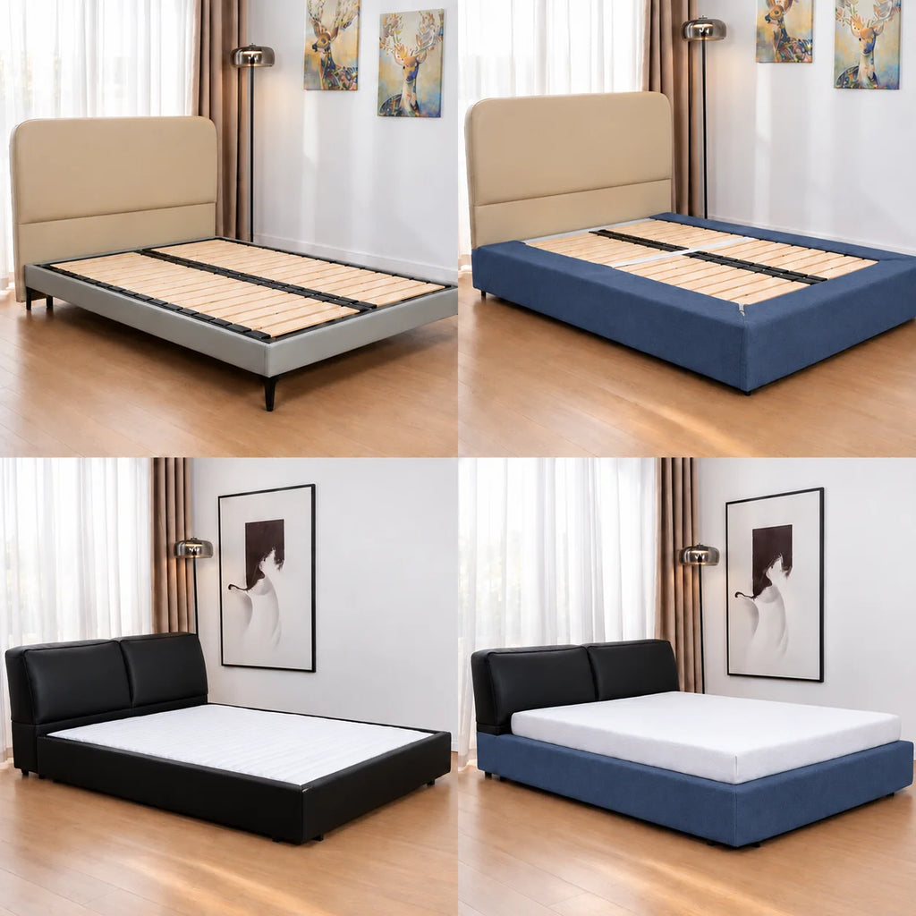 Slate Blue · Stretch-Fit Bed Frame Cover