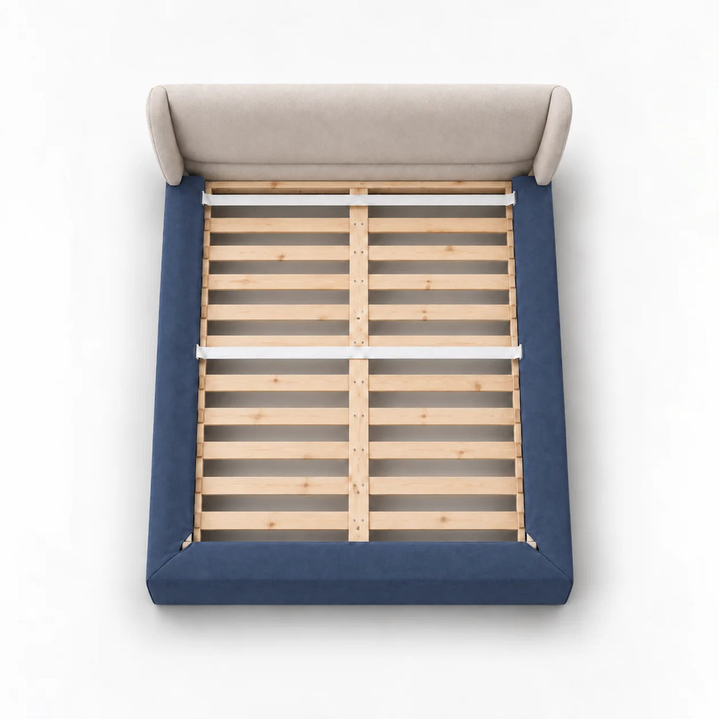 Slate Blue · Stretch-Fit Bed Frame Cover