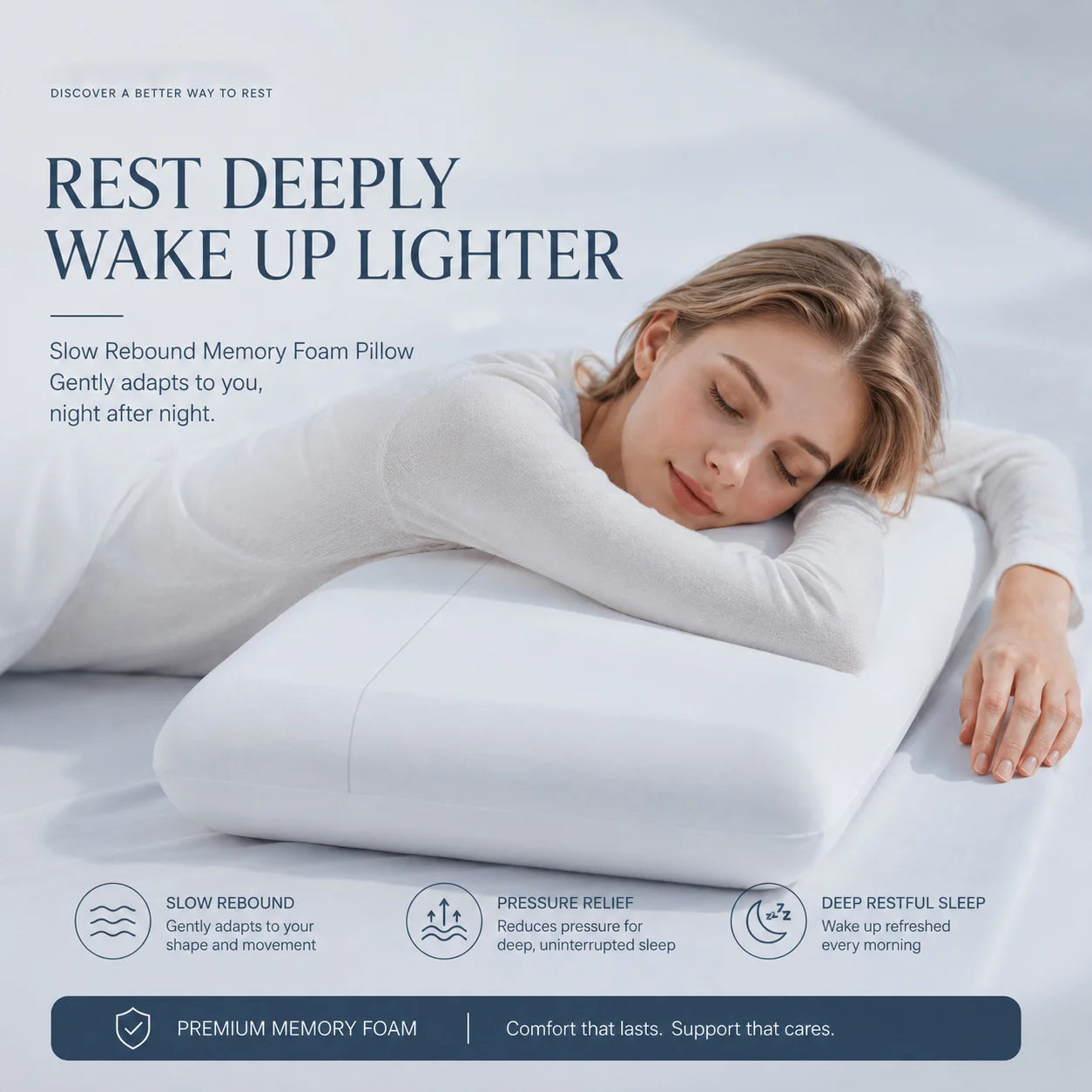 Slow Rebound Memory Foam Pillow
