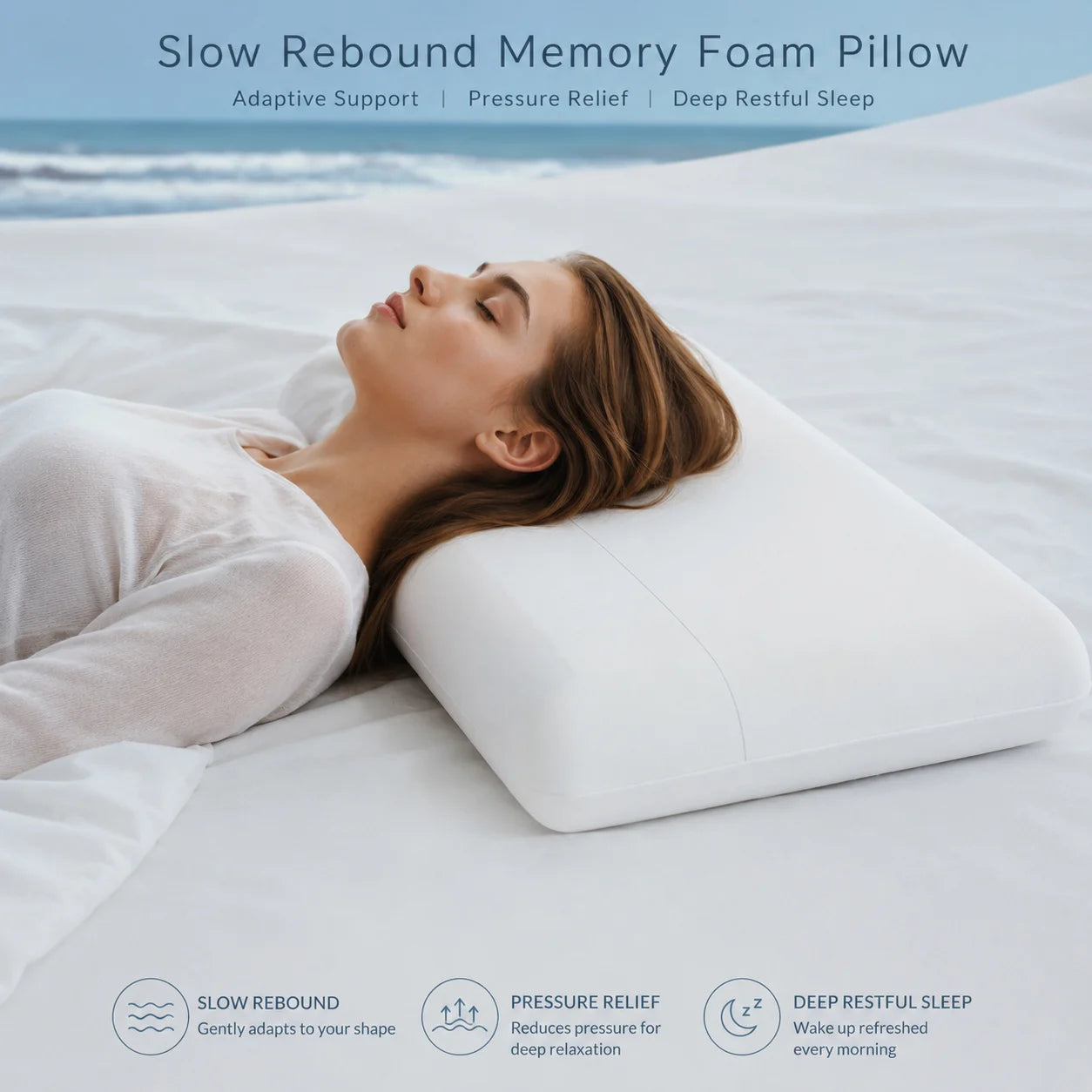 Slow Rebound Memory Foam Pillow