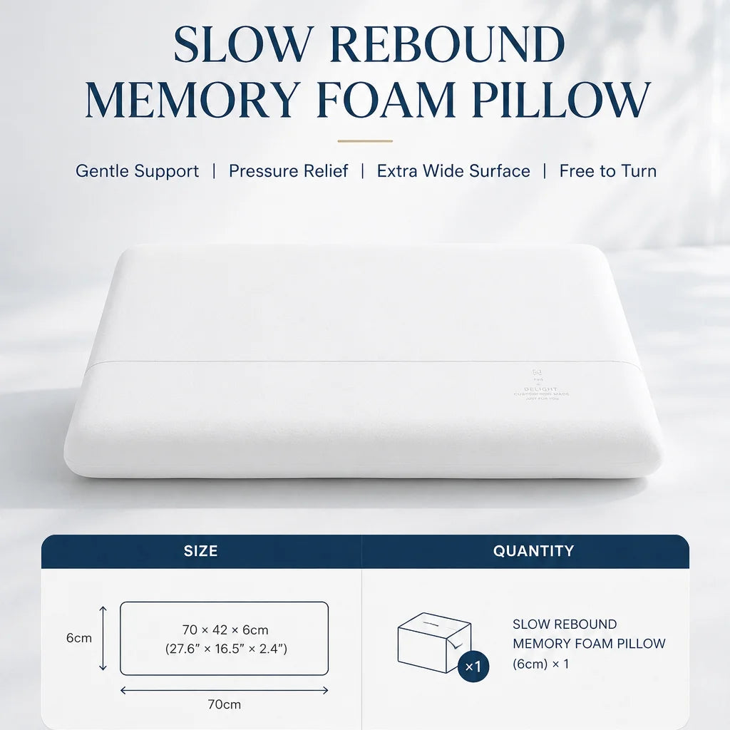 Slow Rebound Memory Foam Pillow