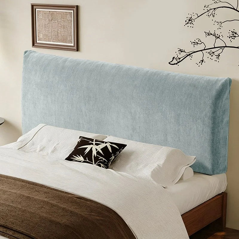 Herringbone Chenille Stretch-Fit Bed Headboard Cover