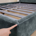 Smoky Gray WB PBV2042 - 16 | Bed Frame & Headboard Cover