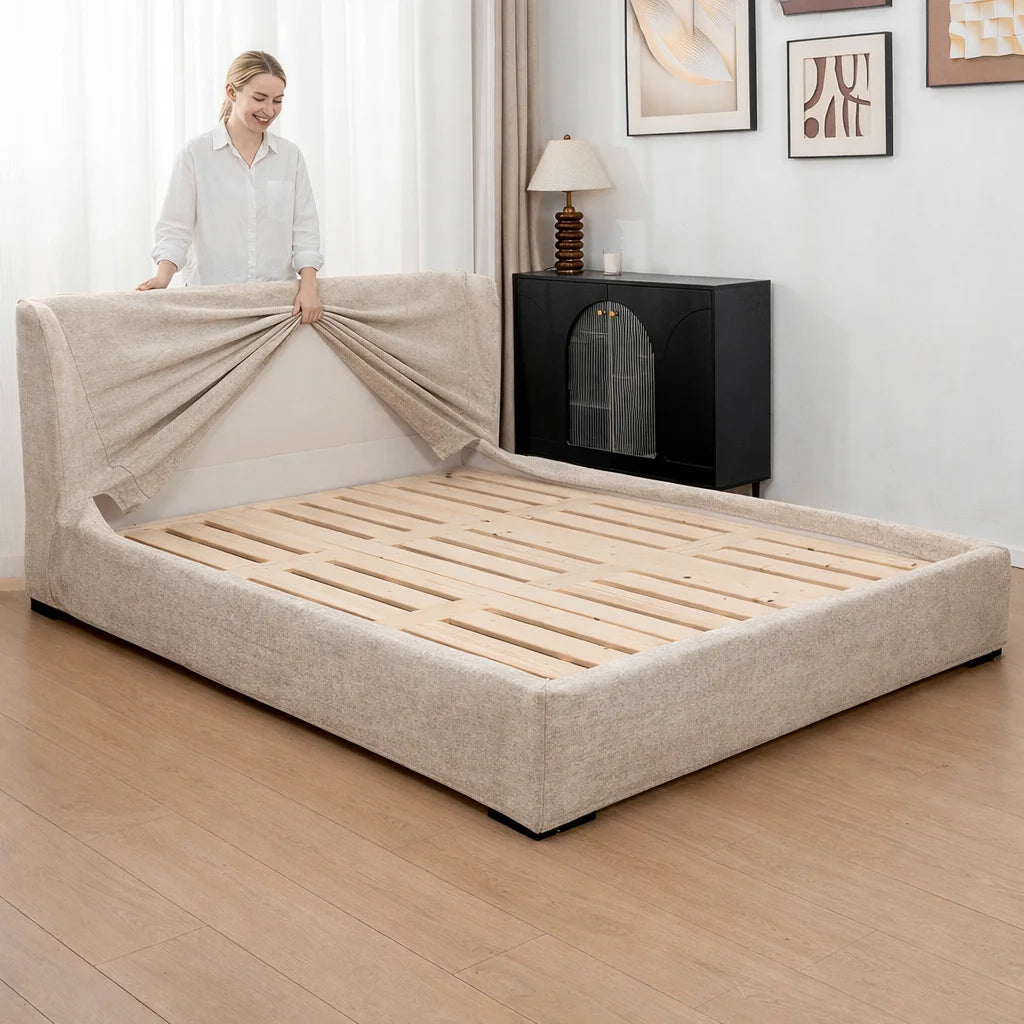 Soft Sand WX818 - 03 | Bed Frame Cover