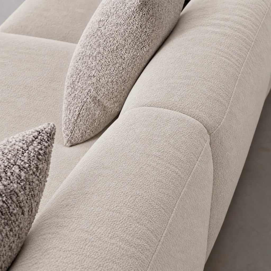 Custom Sofa Slipcover — Luna · Soft Linen