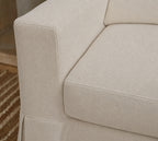 Soft Linen Luna-07 custom sofa slipcover