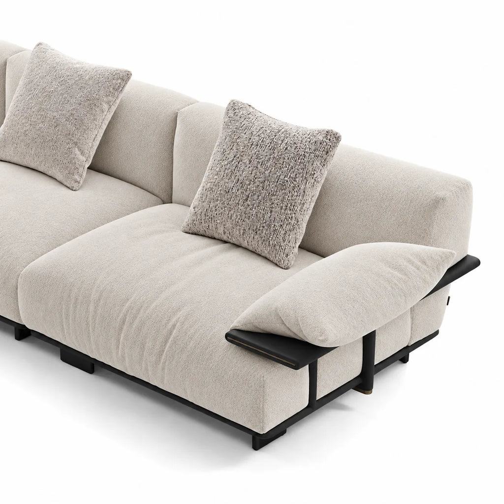 Custom Sofa Slipcover — Luna · Soft Linen