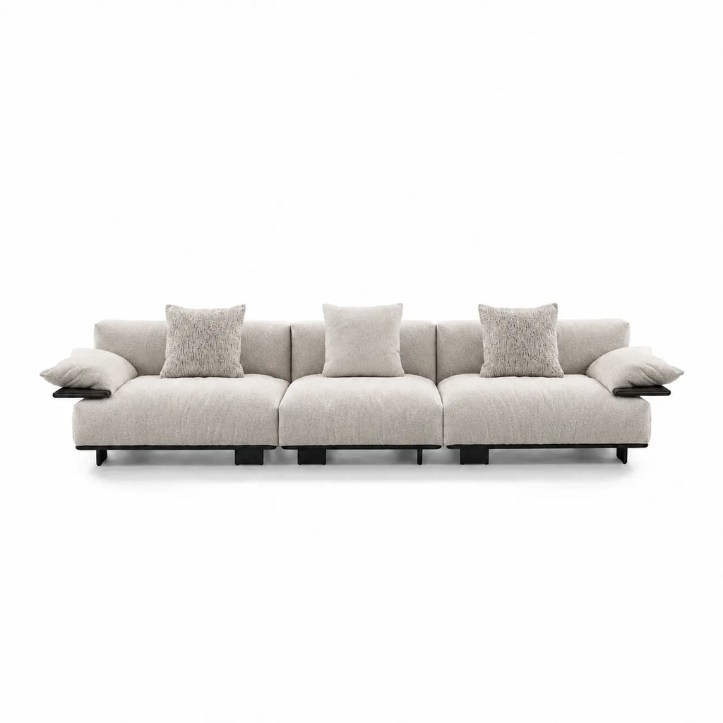 Custom Sofa Slipcover — Luna · Soft Linen
